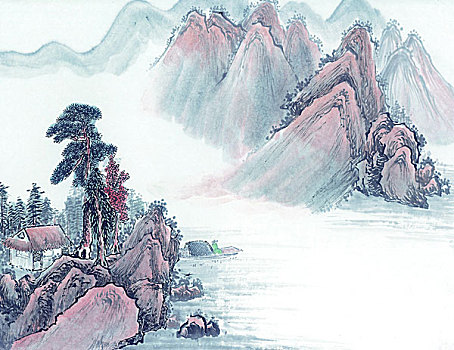 國畫花鳥山水人物動物