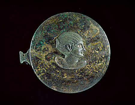青铜,半身像,女人,浮雕,公元前1世纪,一世纪,广告,艺术家,未知