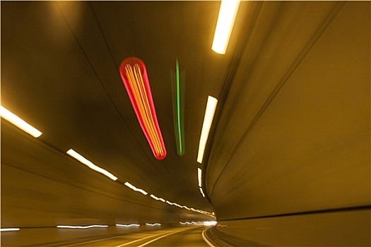 抽象,速度,动感,公路,隧道