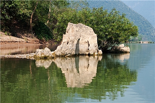 风景,河,老挝