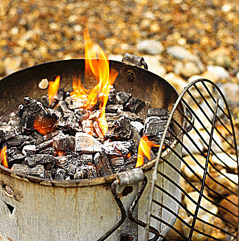 燃烧,木碳,生锈,烧烤