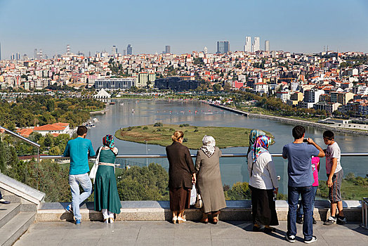 风景,山,金角湾,伊斯坦布尔,省,土耳其,亚洲