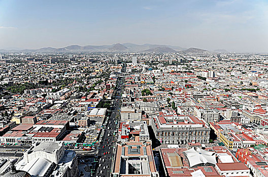 风景,墨西哥城,联邦,地区,墨西哥,北美