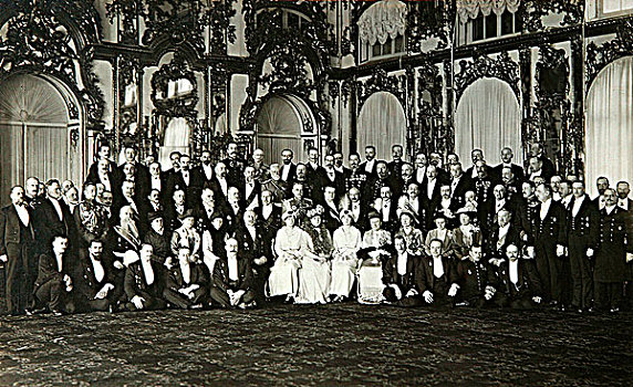坐,公爵夫人,俄罗斯,早,20世纪