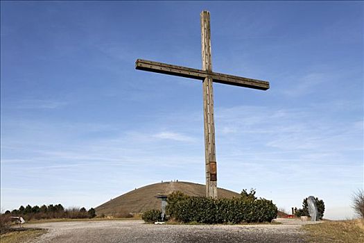 大,十字架,堆,博特罗普,北莱茵威斯特伐利亚,德国,欧洲