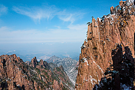 黄山风光日出日落云海