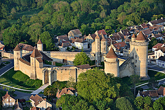 法国,巴黎,法兰西岛,旅游,城堡,13世纪,中世纪,纪念建筑,航拍