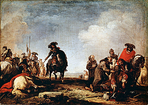 战斗,17世纪,艺术家