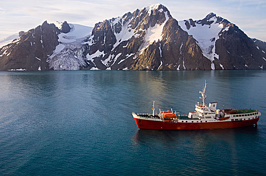 南极,南设得兰群岛,利文斯顿,岛屿,福尔斯湾,直升飞机,飞行,冰河,船
