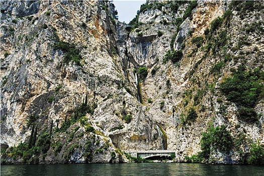 岩石,海岸线,加尔达湖,意大利