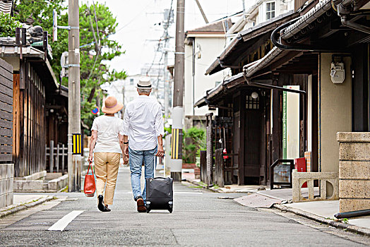 老年,夫妻,旅行