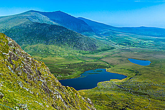 景色,俯视,丁格尔半岛,凯瑞郡,爱尔兰