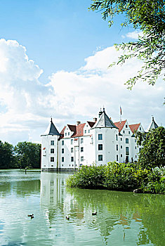 城堡,弗伦斯堡,峡湾,波罗的海