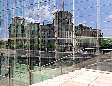 德国国会大厦,建筑,德国,议会,反射,玻璃,政府,地区,柏林,欧洲