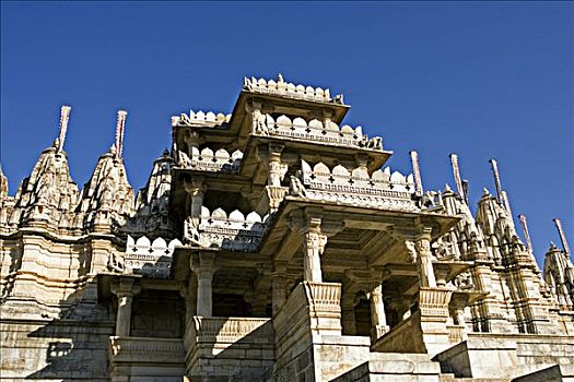拉纳普尔,复杂,一个,最大,重要,耆那教,庙宇,印度,靠近,乌代浦尔,拉贾斯坦邦