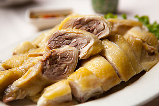 台湾著名的料理白斩鸡肉