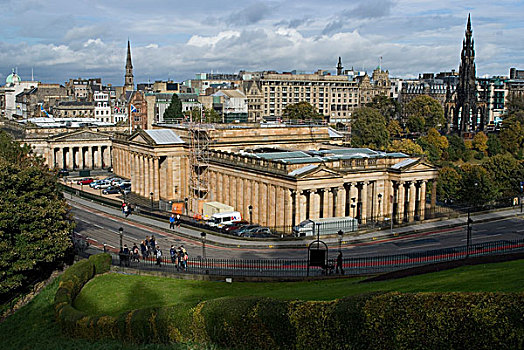 国家美术馆,苏格兰,风景,皇家英里大道,爱丁堡