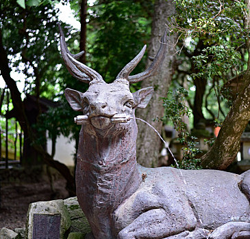 奈良神鹿雕塑