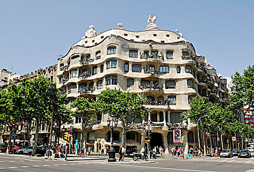 建筑师,安东尼高迪,格雷西亚,巴塞罗那,加泰罗尼亚,西班牙,欧洲
