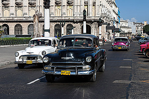 老爷车,哈瓦那,古巴,北美
