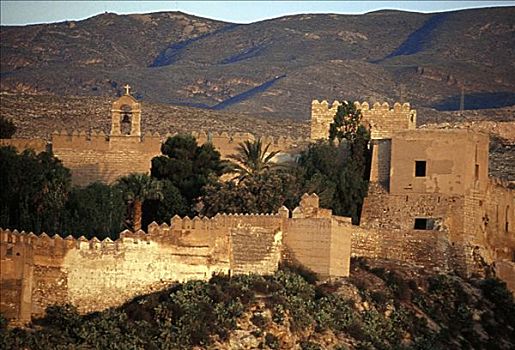 阿尔卡萨瓦城堡,马拉加,西班牙