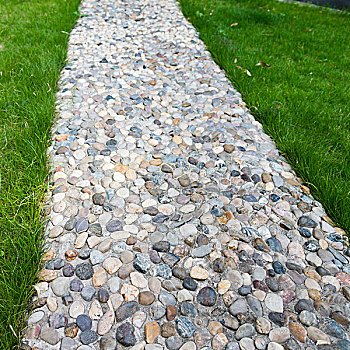 石头,人行道,花园