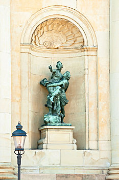 雕塑,凹室,皇宫,斯德哥尔摩,瑞典