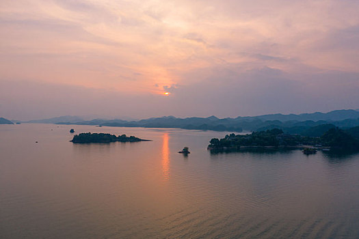 航拍千岛湖风光