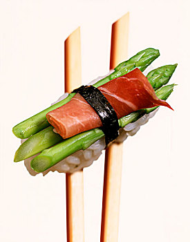 握寿司,绿芦笋