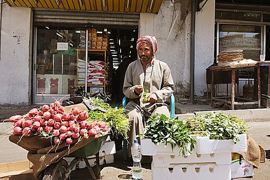 男人,销售,蔬菜,约旦,亚洲