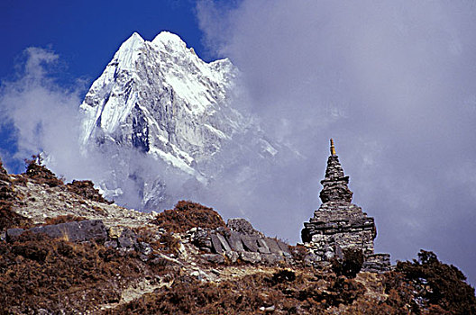 积雪,顶峰,文化,纪念建筑,前部