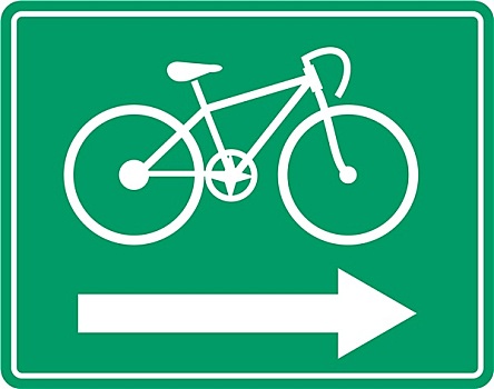 自行车,路标,象征
