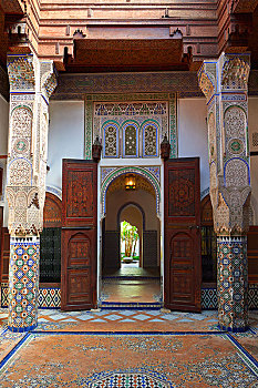 宫殿,梅克内斯,摩洛哥,非洲