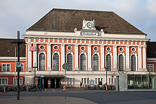 火车站,哈姆,鲁尔区,北莱茵-威斯特伐利亚,德国,欧洲