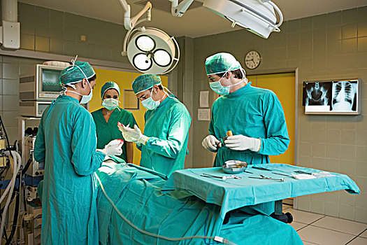 外科,团队,操作,手术室