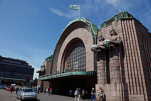 芬兰,赫尔辛基,地铁站,入口