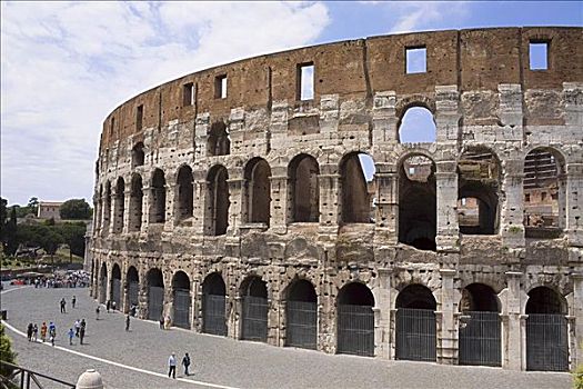 俯拍,多人,正面,圆形剧场,竞技场,罗马,意大利