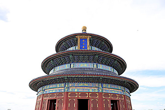 中国古建筑北京象征天坛公园大面积地面图片