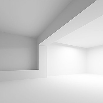 白色,抽象,建筑,背景,空,室内