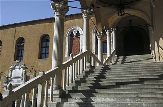 楼梯,邸宅,费拉拉,艾米利亚罗马涅,意大利