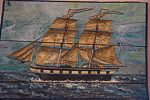 希腊,阿莫尔戈斯岛,传统,绘画,船,19世纪,遮盖