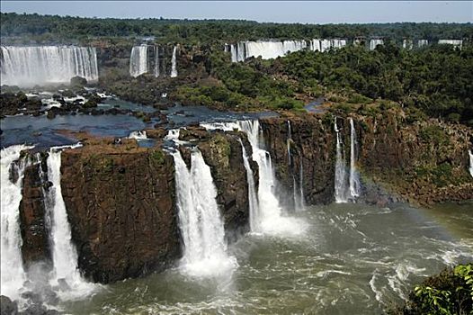 瀑布,伊瓜苏,巴西,南美
