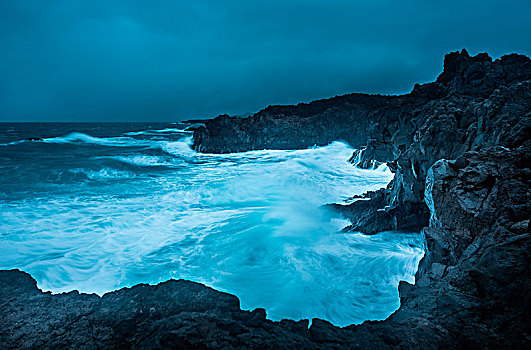 悬崖,蒂玛法雅国家公园,兰索罗特岛,加纳利群岛,西班牙,欧洲