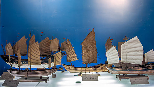 郑和航海船队模型,南京市静海寺纪念馆