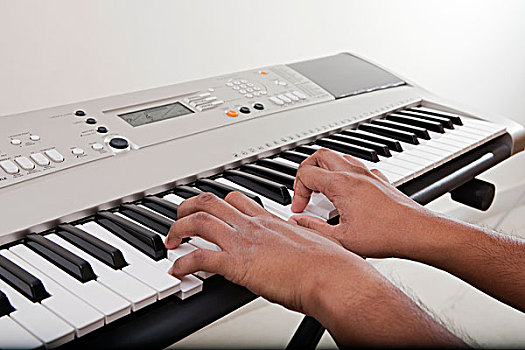 音乐人,演奏,电子,钢琴