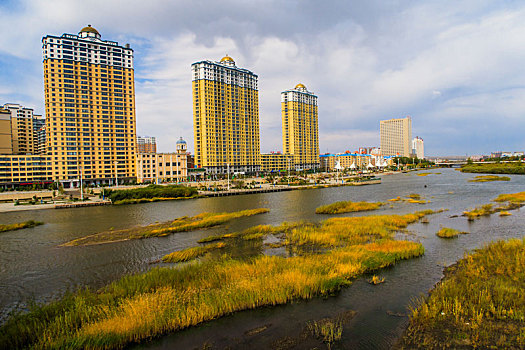 海拉尔都市风光