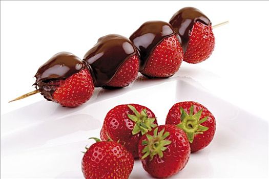 扦,巧克力草莓