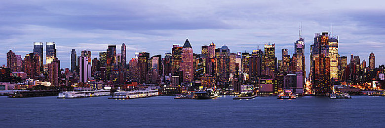 曼哈顿的市中心图片
