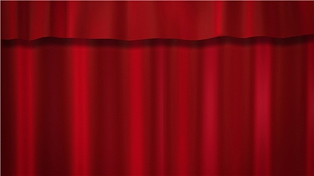 红色,帘,背景,剧院