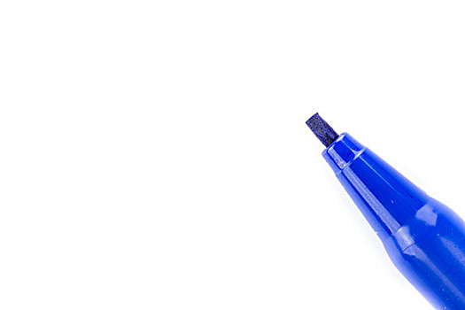 蓝色,记号笔,白色背景,背景
